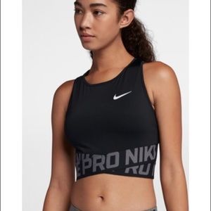 NEW Women Nike Pro crop crossover tank XL